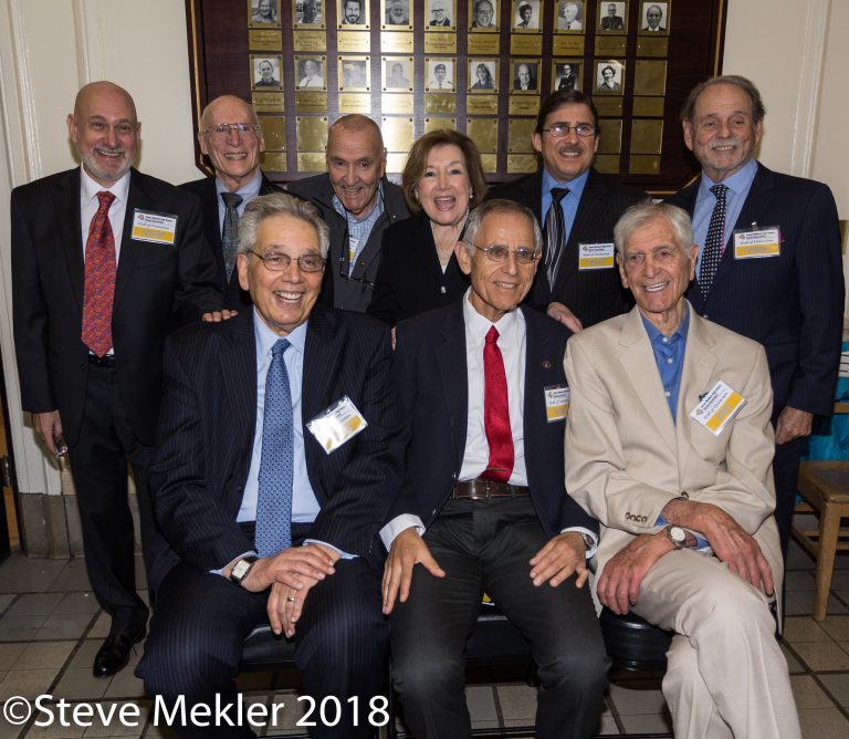 Front: Richard Gitlin, Jeffrey Gordon, Sonny Fox. Back: Howard Pollack, Chuck Debrovner, Leslie Lebow, Sylvia Kleiman Fields, Robert Meadows, Kenneth Glassberg